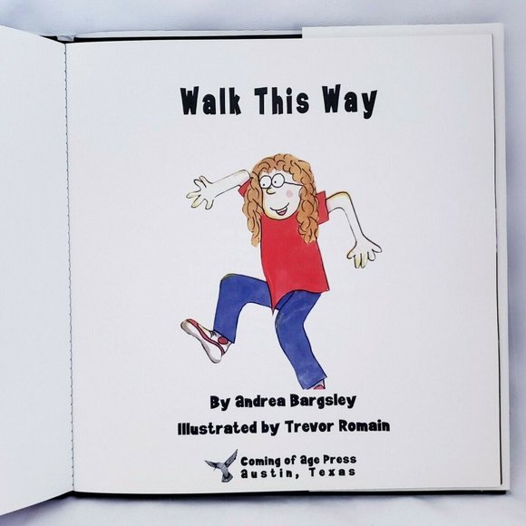 Walk This Way by Andrea Bargsley 1994 Hardcover Inscribed, Signed by Author - Picture 3 of 7